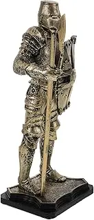 ibasenice Medieval Knight Toy Statue Roman Soldier Figurine Statue Office Decor Vintage Knight Statues