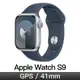 Apple Watch S9 GPS 41mm 銀鋁/風暴藍運動錶帶-M/L(MR913TA/A)