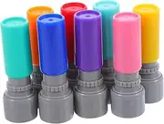 Homoyoyo 8pc Kids Stamps Set with Light Sensitive Pad Seal Shell Toys for Toddlers Educational Stamp Pad for Girls Boys Classroom Craft