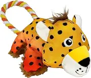 KONG - Cozie Tuggz Cheetah - Plush Dog Toy - for Small/Medium Dogs