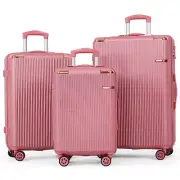 Hardside Luggage Set 3 Piece Set Lightweight Suitcase with TSA Lock Spinner Whee