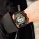 【CASIO】卡西歐 G-SHOCK 經典復刻 GD-400GB-1B2 兩百米防水 運動電子錶 黑/金