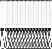 60Pcs Soccer Net Fastener Set, White Self Stick Soccer Attachment Straps and Black 5.9” Ball Bungee Cords Soccer Rebounder Accessories for Holding Soccer Training Soccer Goals Camping Tent
