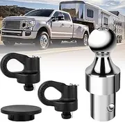 OPL5 60692 Puck System Gooseneck Hitch Kit, 2-5/16-Inch Ball 30000lbs GTW, Gooseneck Hitch Ball Kit for F-250/350/450 Super Duty; Chevrolet Silverado/GMC Sierra 2500 3500 HD & Nissan Titan XD