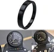 HDBUBALUS Black Speedometer Trim Ring Fit for Harley Sporster 883 1200 Dyna Street Bob Low Rider Models