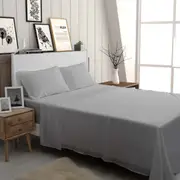 Bambi 500TC Cotton Sheet Set Silver