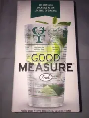 Fred GOOD MEASURE Cocktail Recipe Glass-Wine-Gin-Vodka NEW