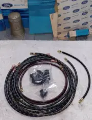 Ford Flathead V8 Spark Plug Ignition Wire Set 1942-1944 Crab Style Cap