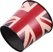 MAGICLULU Retro Style Waste Can Iron Trash Bin Decorative Waste Paper Bucket for Home