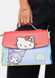 [Loungefly] Sanrio Hello Kitty And Friends Color Block Crossbody Bag