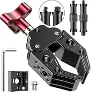Super Clamp Crab Pliers Clip with 1/4" and 3/8" Standard Stud for Photo Video Studio, Photography Camera Crab Clamp for Camera, Lighting,DSLR Camera Rig, LED Lights, Flash Light, LCD Field Monitor,Mic
