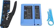 RJ45 Ethernet Crimping Tool Network Cable Crimper Set for Cat5e Cat6 Cat6a Crystal Head Stripping Cutting Tool Kit