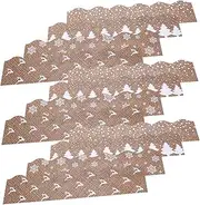 KICHOUSE 1 Set Christmas Tree Decoration Stickers DIY Burlap Wave Snowflake Bulletin Board Border Trim for Classroom Decor Lightweight and Tear Resistant Adhesive Borders