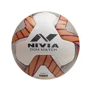 Nivia DOM01 Match ‎PU Football (Golden, Size 5) | Machine Stitched | 8 Panel | PU Micro Fiber top Layer | Soccer Ball
