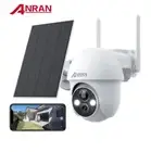 ANRAN 2K PTZ Solar Security Camera Outdoor 360°Wireless WiFi Battery Camera PIR