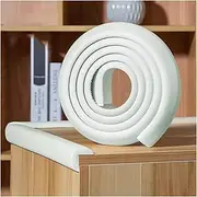 Foam Safety Strips, L Shape Self-Adhesive Anti Collision Strip, Edge Protectors Safety Bumper, Corner Protectors for Glass Table Furniture Fireplace Desk