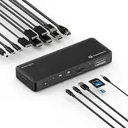 Kensington SD5910T EQ Thunderbolt 4 Displaylink Quad 4K Docking Station for Windows and Mac (K35233NA)