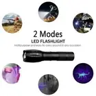 2Mode UV Ultra Violet Light Flashlight Blacklight Torch Zoom