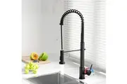 Cefito Kitchen Mixer Tap Pull Down 2 Modes Sink Faucet Basin Laundry Black