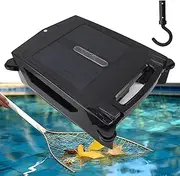 Pool Skimmer Robot with Solar Panel Automatically Design,Automatic Pool Cleaner,Pool Skimmer Robotic,Dual Mode Cleaning, Intelligent Route Planning,Twin Motors Automatic Pool Skimmer