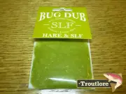 LIGHT OLIVE BUG DUB SLF HARE & SYNTHETIC FIBER DUBBING - NEW FLY TYING MATERIAL