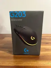 Logitech G203 Lightsync Black Wired Gaming Mouse 910-005790 SEALED