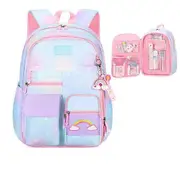 Backpack For Girls Backpacks Preschool Elementary School Bookbag Set