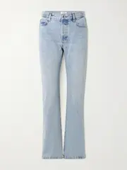 [FRAME] FRAME - The Staple Mid-rise Straight-leg Jeans - Light denim - 27 27 Blue