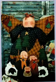 Away In a Manger Doll Angels Sewing Pattern Soft Sculpture Folksy Country