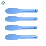 DENTAL LAB PLASTIC MIXING SPATULA FOR IMPRESSION MATERIAL ALGINATE 4PC SET-BLUE