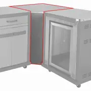 Coleman Revolution Corner Unit No Draw - Black Gloss