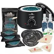 Waxing Kit- L2 Digital Wax Warmer Hair Removal Machine- 4 Packs of Wax Beads