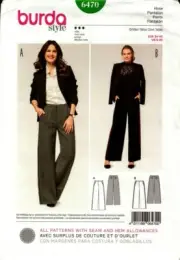 Burda Sewing Pattern 6470 Women's Pants Pattern Size US 8-20 EUR 34-46 NEW