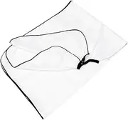 HONMEET Transparent Hairdressing Cape with Clear Window for Use Lightweight Hair Styling Apron for Salon and Home Barber Shop Durable and Easy to Clean White
