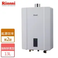 在飛比找momo購物網優惠-【林內】強制排氣熱水器13公升(RUA-C1300WF-NG