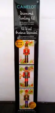 Camelot Diamond Painting Kit-Makes 3-6 x 10" Nutcracker Soldier Designs Xmas #10