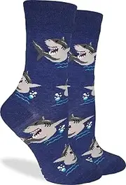 [Good Luck Sock] Women's Shark Socks, Adult