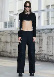 [DARKER WAVS] Kickdrum O-Ring Cargo Pants