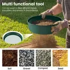 Soil Sifter Metal Soil Sieve Rustproof Garden Sieve with 4 Interchangeable xiRTY