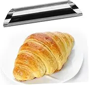 FELTECHELECTR 4pcs Stainless Steel Cannoli Tube Molds Cylindrical Pastry Bakeware Forms for Croissant Dessert Decorating Reusable Easy to Clean Baking Tools