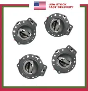 For 06-10 Jeep Commander Gray & CHROME BOLT Set 4PCS Inside Door Handle DS509 (for: Jeep)