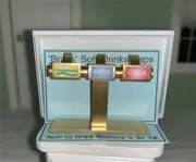 MINIATURE DOLLHOUSE 1:12 SCALE SOFT DRINKS TAP UNIT - BRASS LOOK - M51b