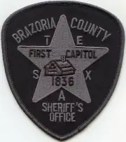 BRAZORIA COUNTY TEXAS TX subdued SHERIFF POLICE PATCH