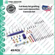 Complete Body Liposuction Set of 49 Pieces Nano Fat Harvesting Cannulas A+ Set