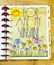 You Are My Sunshine Two-Sided Dashboard for use with Classic Happy Planner-