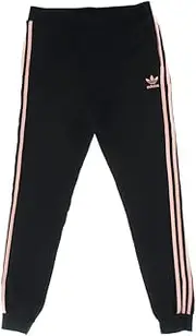 [adidas] 3-Stripes Girls Active Pants Size XL, Color: Black/Black