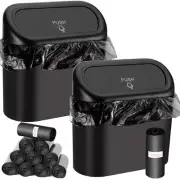 3Pcs Car trash can (with lid) contains 60 (300) garbage bags, small car trash