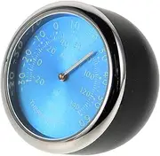 Vehicle Dashboard Thermometer Night Visibility Mini Gauge for Air Conditioner Vent and Digital Clock Display