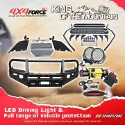 4X4FORCE Armor Bullbar LOOP Lights Winch Side Step for Toyota Hilux Vigo 12-15