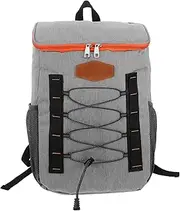Generic Insulated Backpack Cooler for Men Women Versatile Travel Picnic Accessory Capacity Temperature Control for Camping Outdoor Activities Grey Design